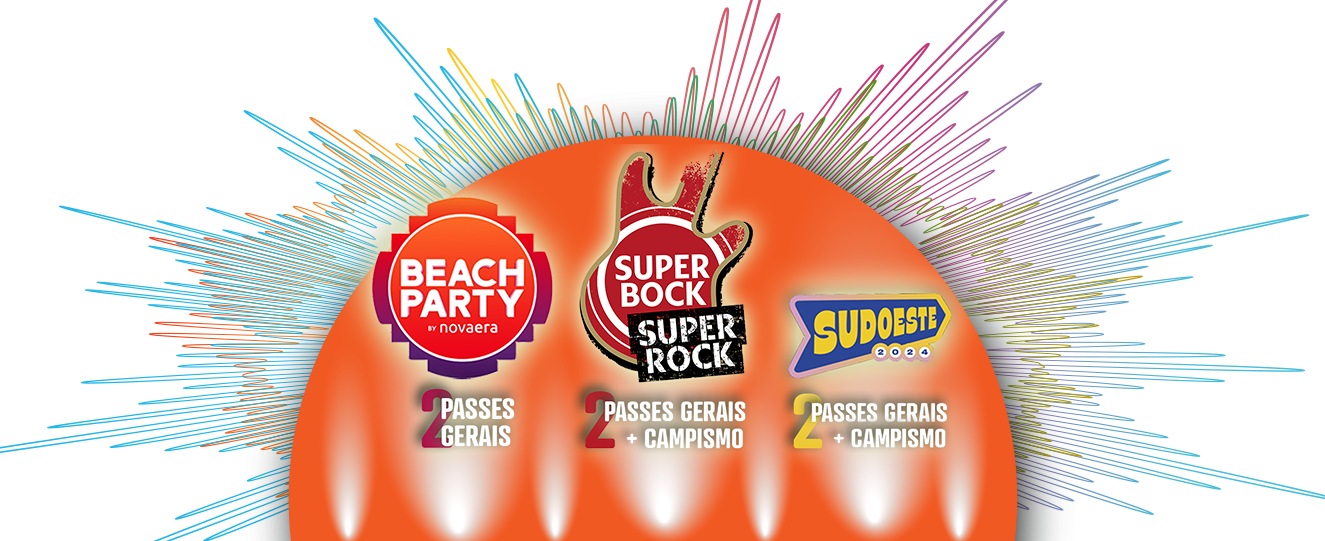 Somos o café oficial do Beach Party by Nova Era, Super Bock Super Rock e Festival Sudoeste